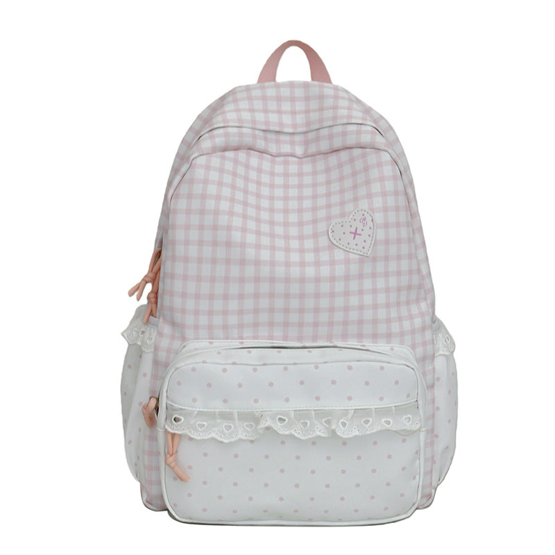 Verspielt Karomuster Rucksack Brehn