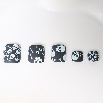 Skull Design Nagelkunst Brehn