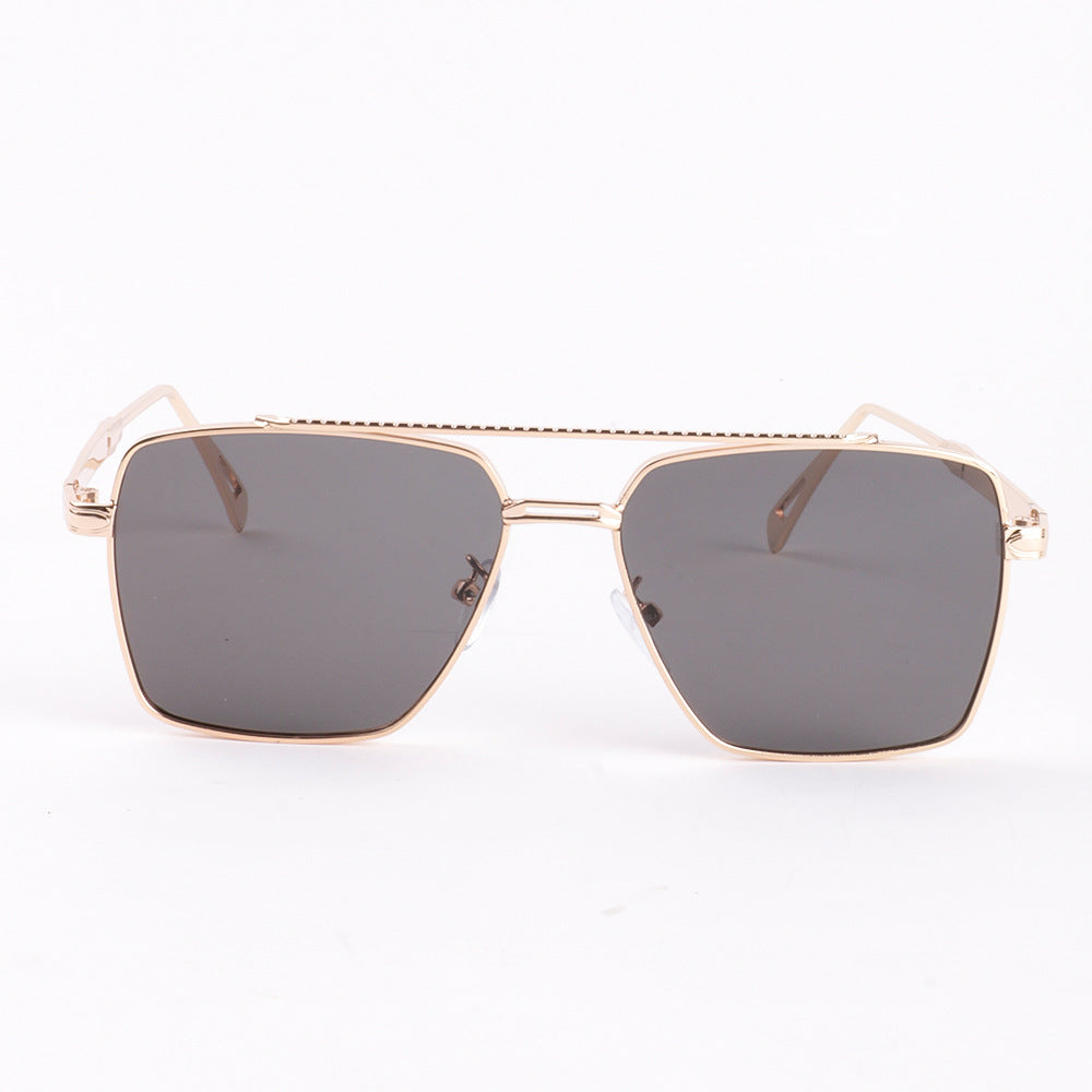 Damen oversized Sonnenbrille mit elegantem Metallrahmen Brehn