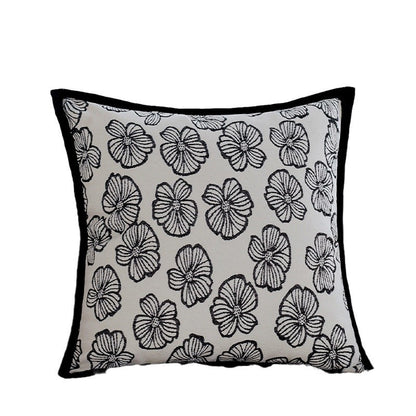 Quadratischer Dekorativer Kissenbezug mit großflächigem Wildtier-Jacquard und Samtpaspel Brehn