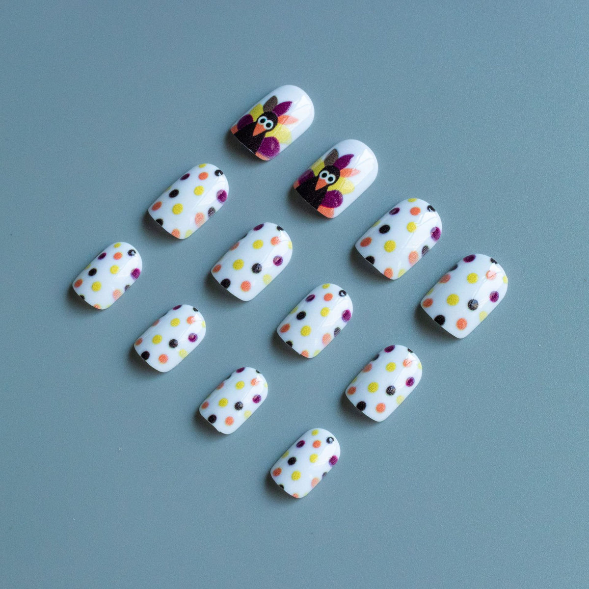 Festliches Thanksgiving-Themen-Nagelkunst-Set
