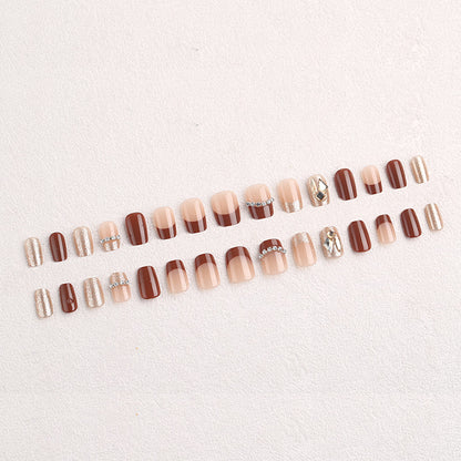Kunstnagelset mit Funkelnden Kristall- und Glitzerakzenten Brehn