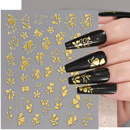 Floral Decorative Nail Art Aufkleber