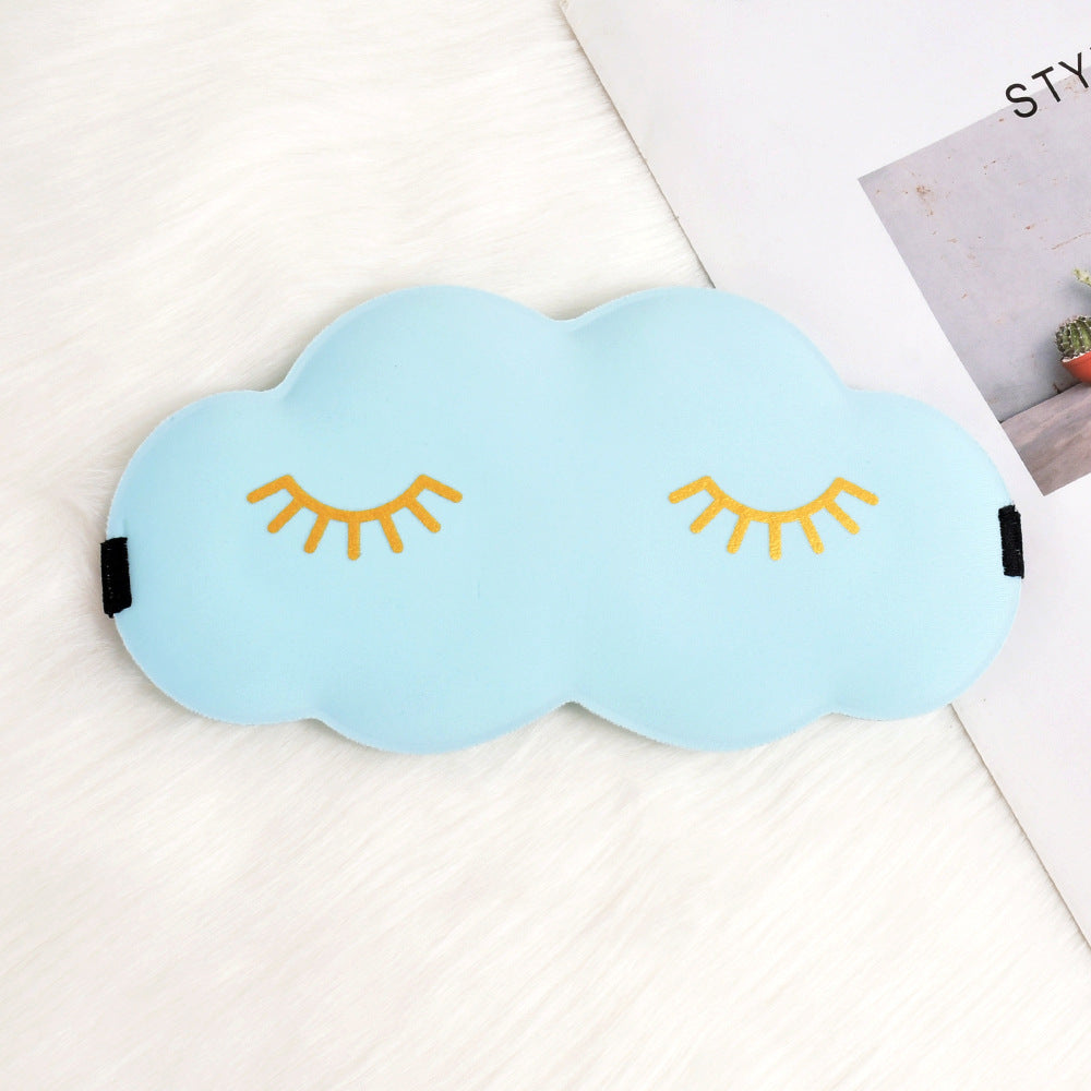 Damen nan niedliche Wolken Schlafmaske aus Memory-Schaum mit ergonomischer Polsterung und verstellbarem Elastikband Brehn