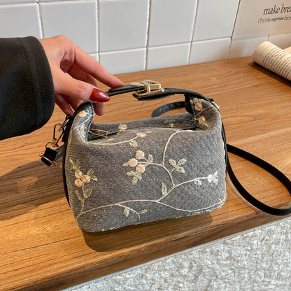 Bestickte Blumen Mini-Handtasche Brehn
