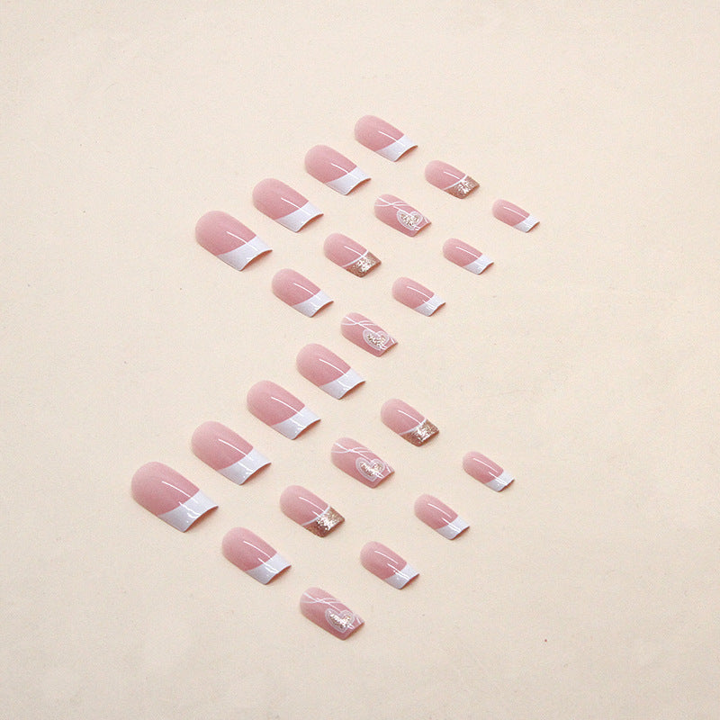 Herz-Design Press-On Nagelkunst Tipps Brehn