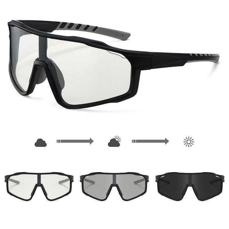 Unisex Sportliche Radbrille mit phototropen Gläsern und aerodynamischem Design Brehn