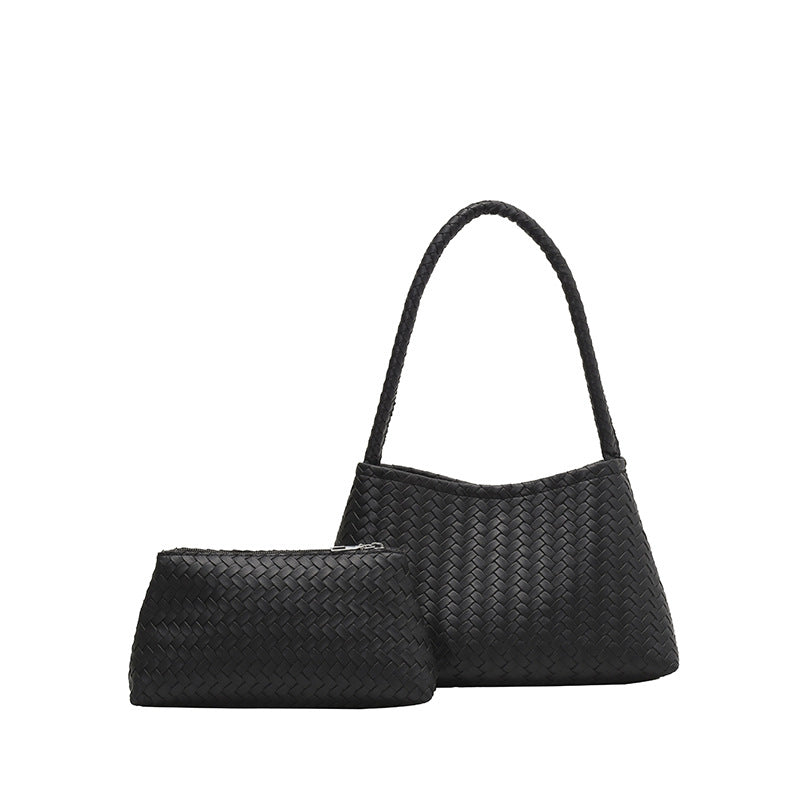 Moderne Geflochtene Schultertaschen Set