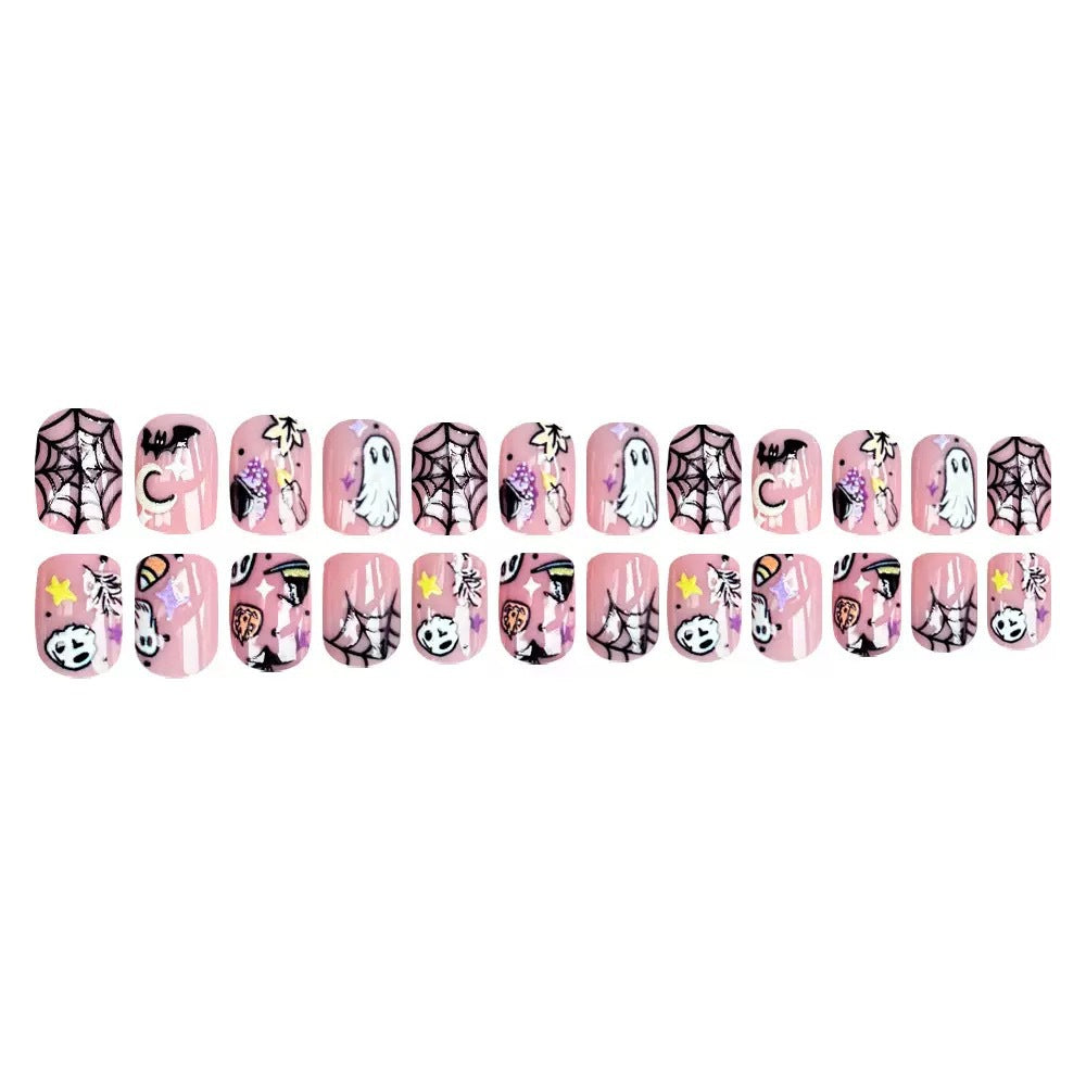 Halloween Kunstnagelset mit kreativen Gruselmotiven und detailreichen Designs Brehn
