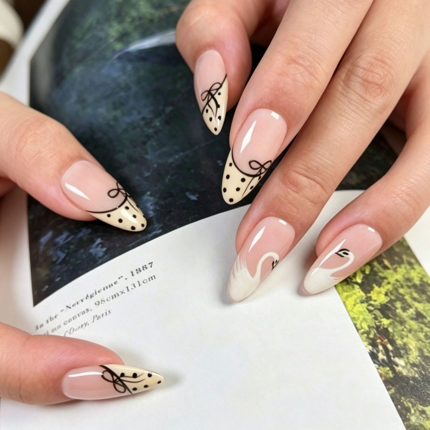 Künstlerische dekorative Press-On-Nagelspitzen Brehn