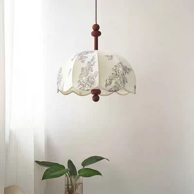 Vintage Floral Pendelleuchte
