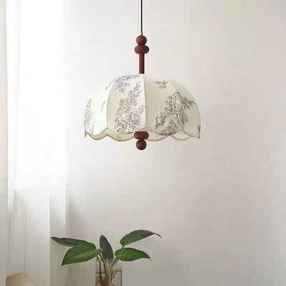 Vintage Floral Pendelleuchte