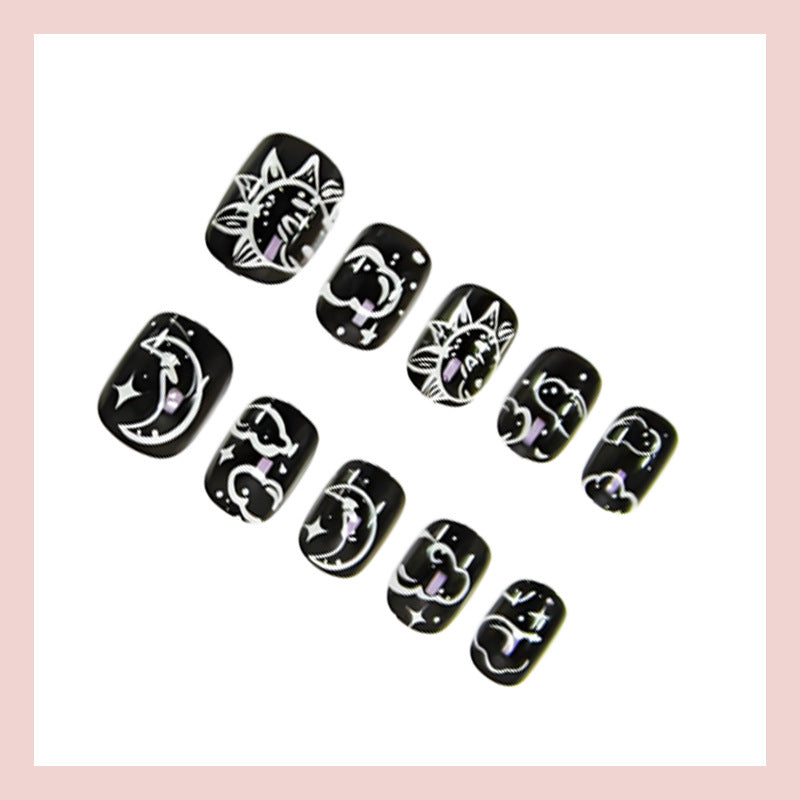 Kunstnagelset mit mystischen Tierdesigns Brehn