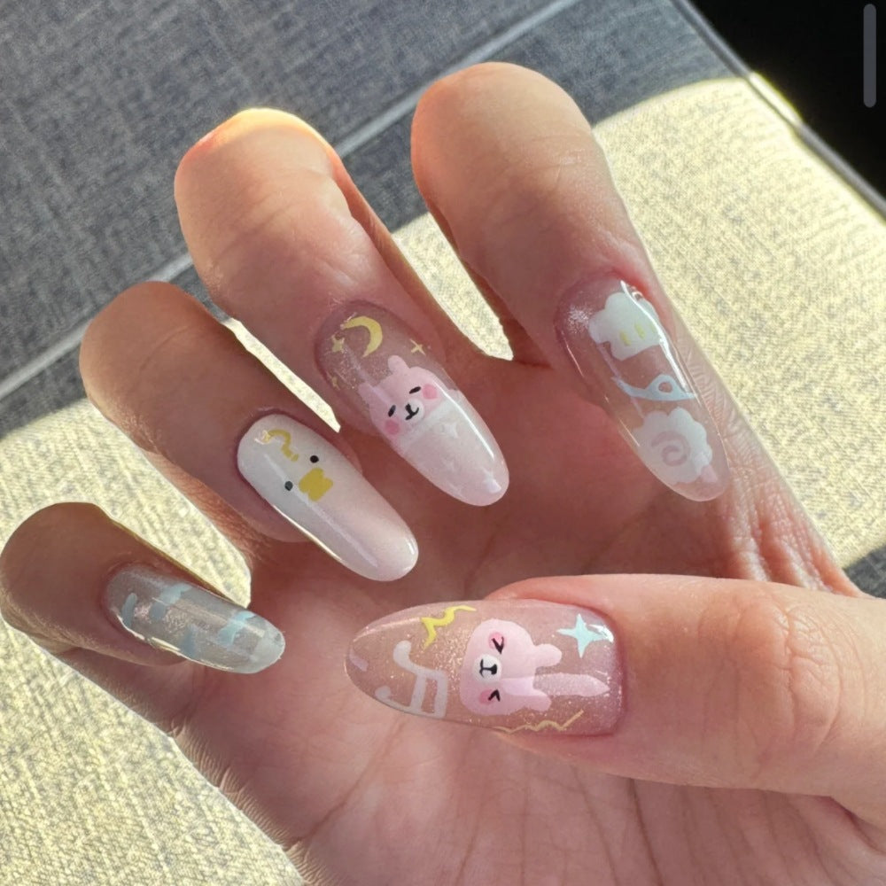 Ombre Glossy Press-On Nail Extensions Brehn