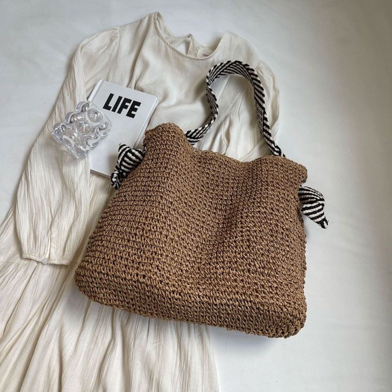 Handgefertigte Trendige Straw Bag Brehn