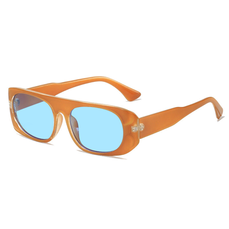 Damen modische Sonnenbrille im eleganten Schilddesign Brehn