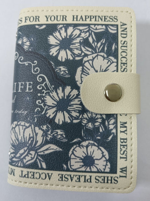 Blumenmuster Reißverschluss Geldbörse Brehn