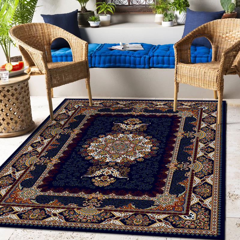 Elegante Vintage Blumen Teppich