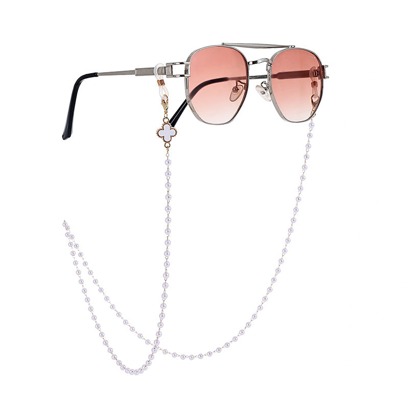 Elegante Perlen Sonnenbrillen Kette Brehn