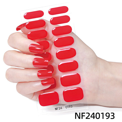 Glänzende Finish Gel-Nagel-Wickel