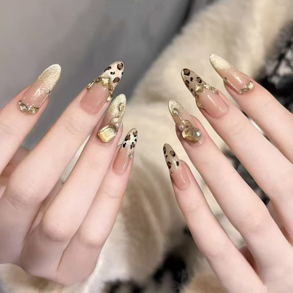 Natürlicher Ombre Acryl Nagel Set Brehn