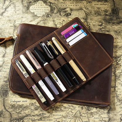 Leder Stifte-Organizer