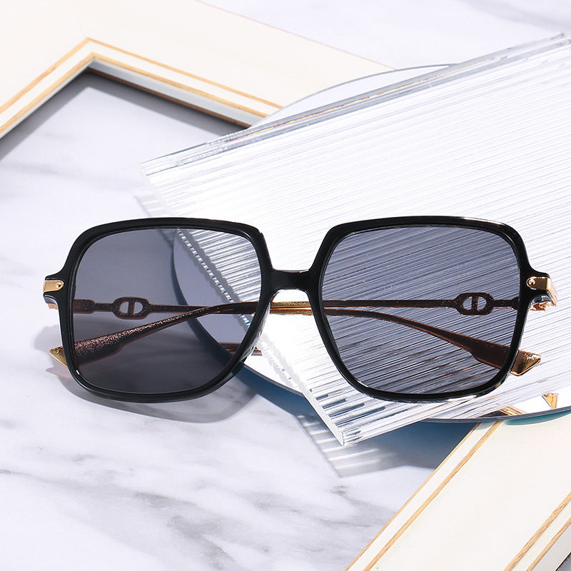 Oversized Chic Quadratrahmen Sonnenbrille Brehn