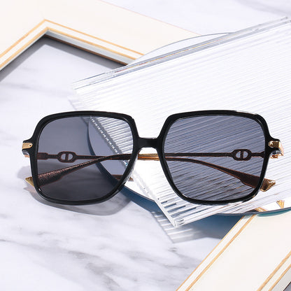 Oversized Chic Quadratrahmen Sonnenbrille Brehn