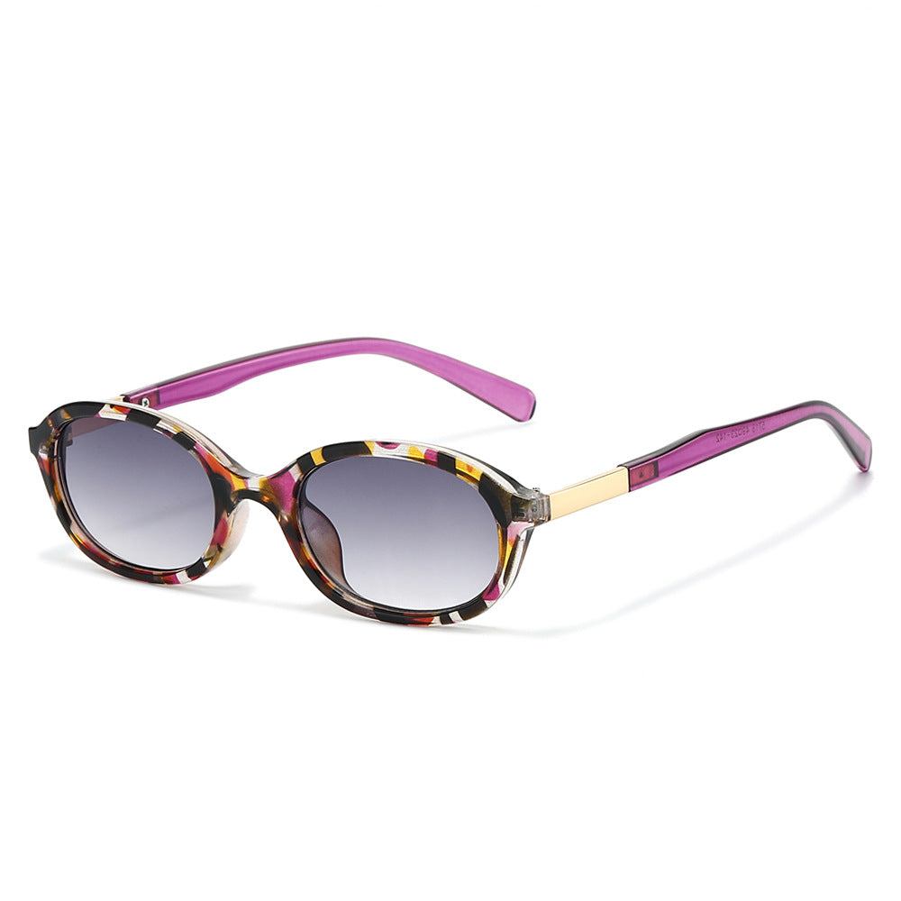 Elegante Vintage-Ovalrahmen-Sonnenbrille Brehn
