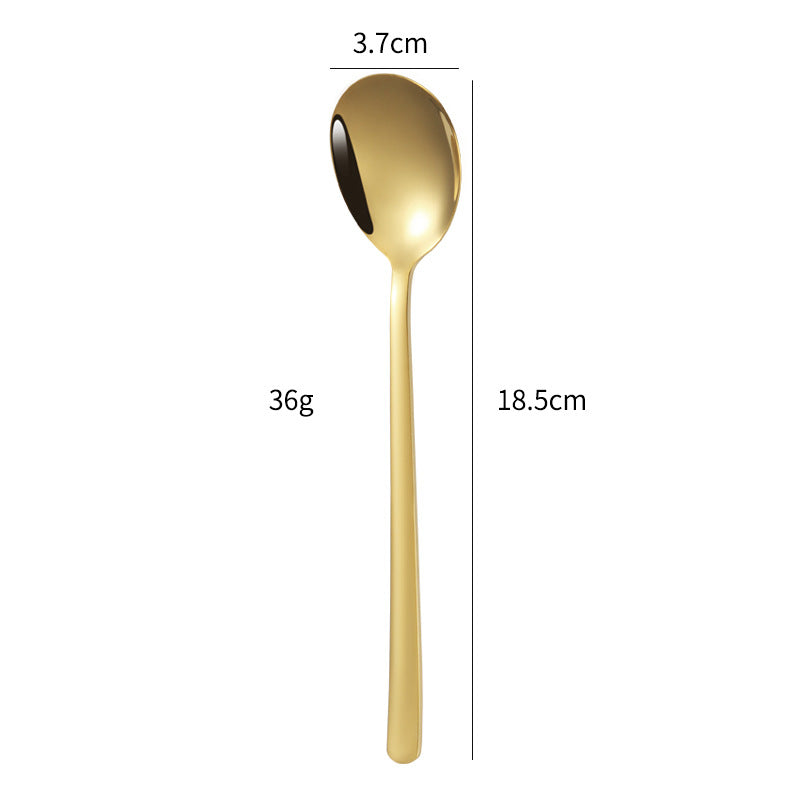 Eleganter Dessertlöffel mit Luxuriöser Goldener Oberfläche Brehn