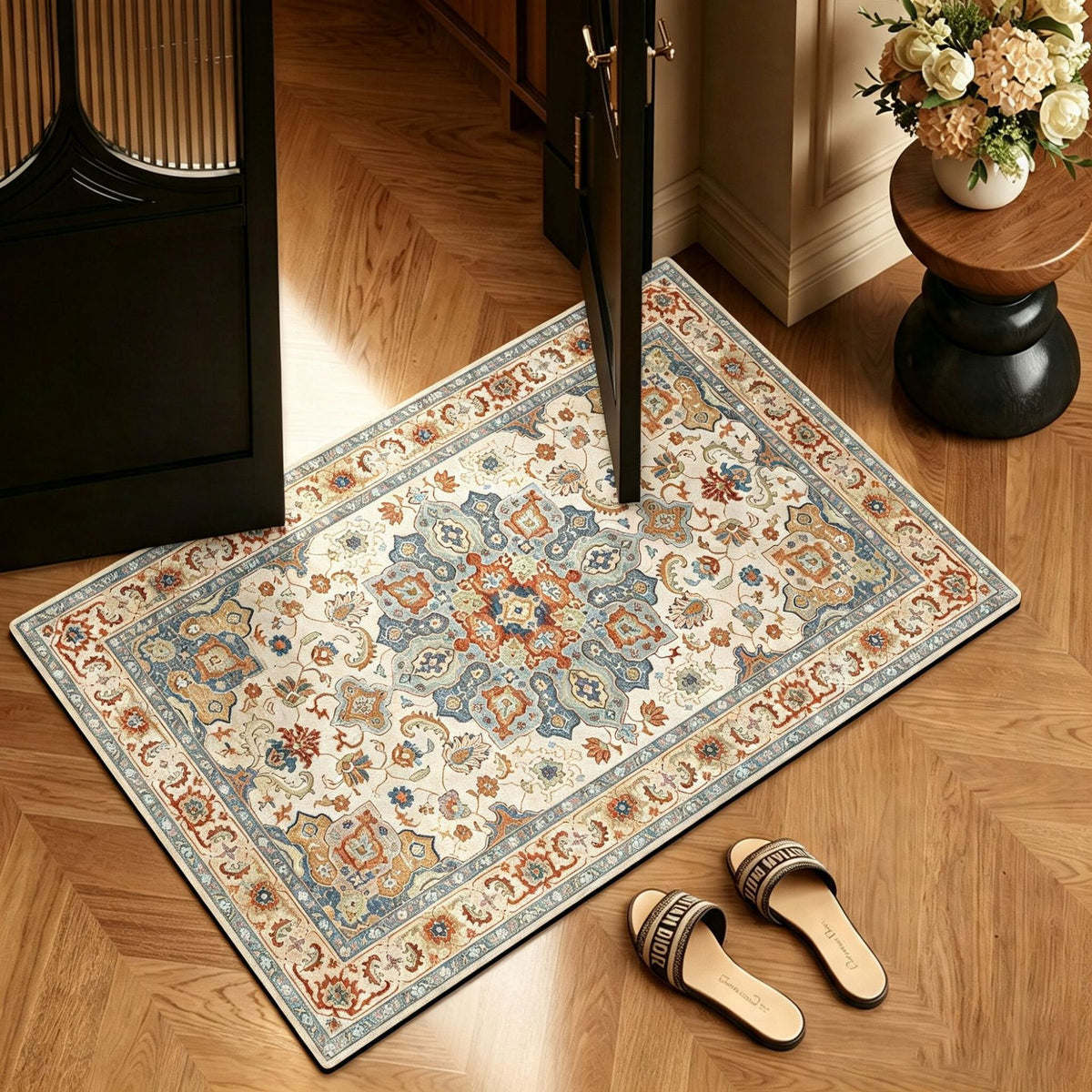 Elegante von Vintage inspirierte Badematte Brehn