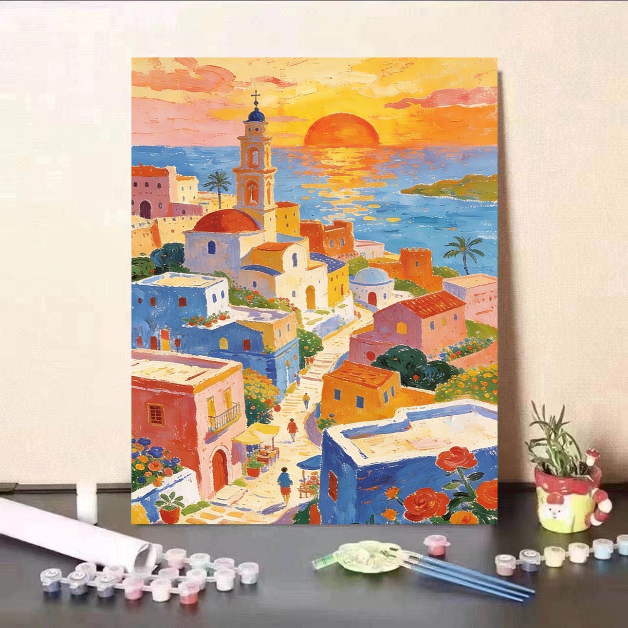 Szenische Sonnenuntergang Leinwand Kunst Brehn