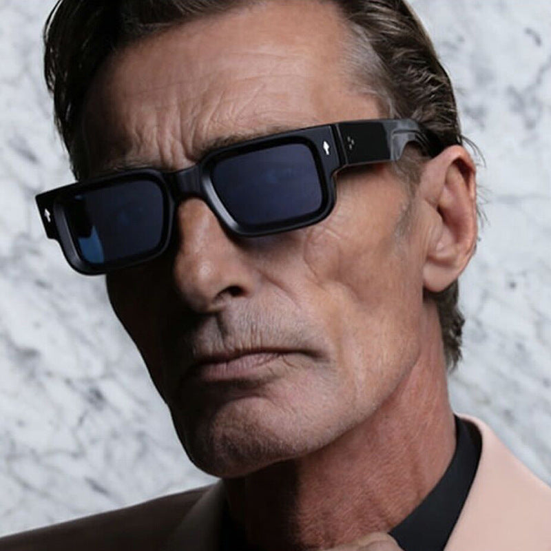 Damen modische quadratische Sonnenbrille im auffälligen Schildpatt-Design Brehn