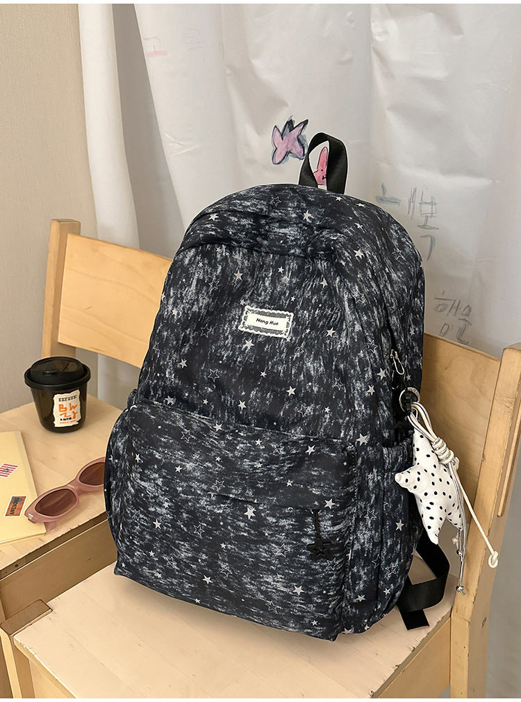 Vielseitiger Sternmuster-Schulrucksack
