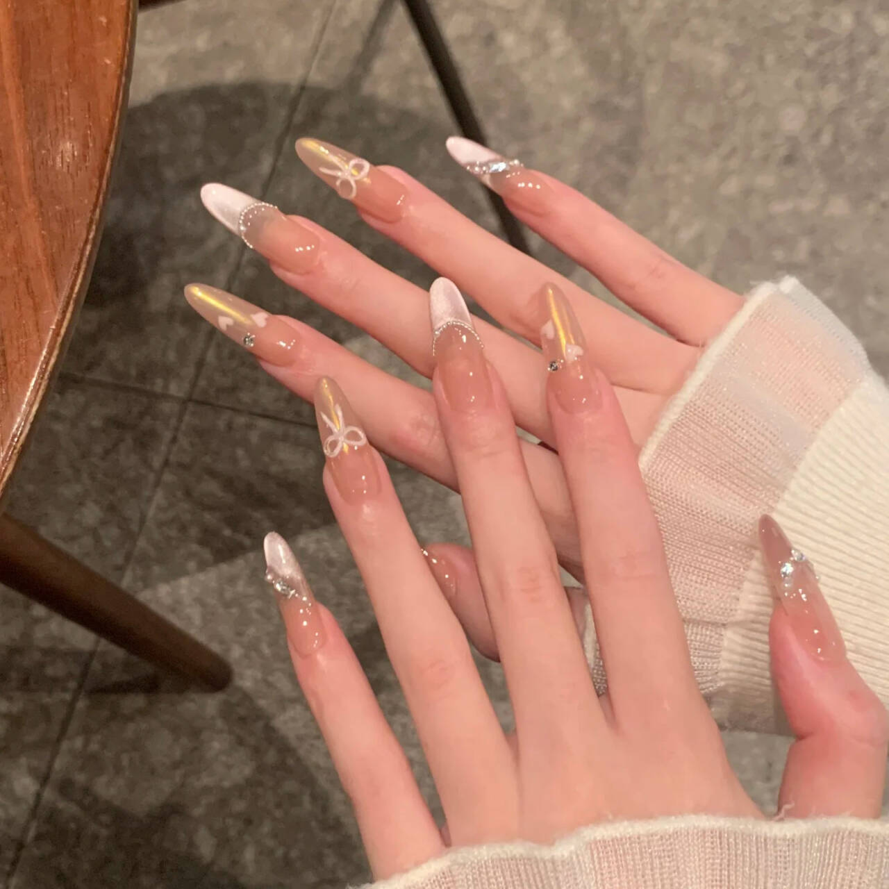 Elegante Press-On Nagelverlängerungen Brehn