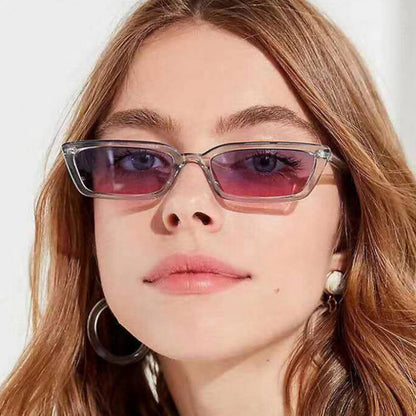 Damen Minimalistische Rechteck-Sonnenbrille Brehn