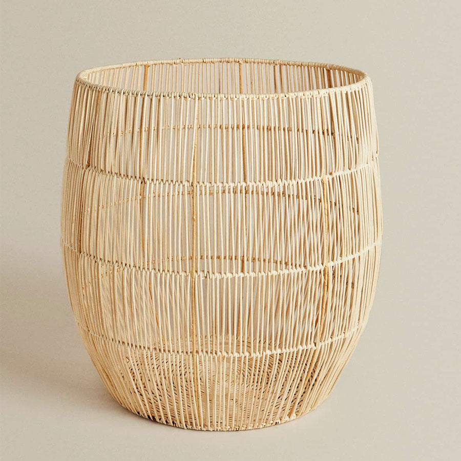 Handgefertigter Aufbewahrungskorb aus Rattan Brehn