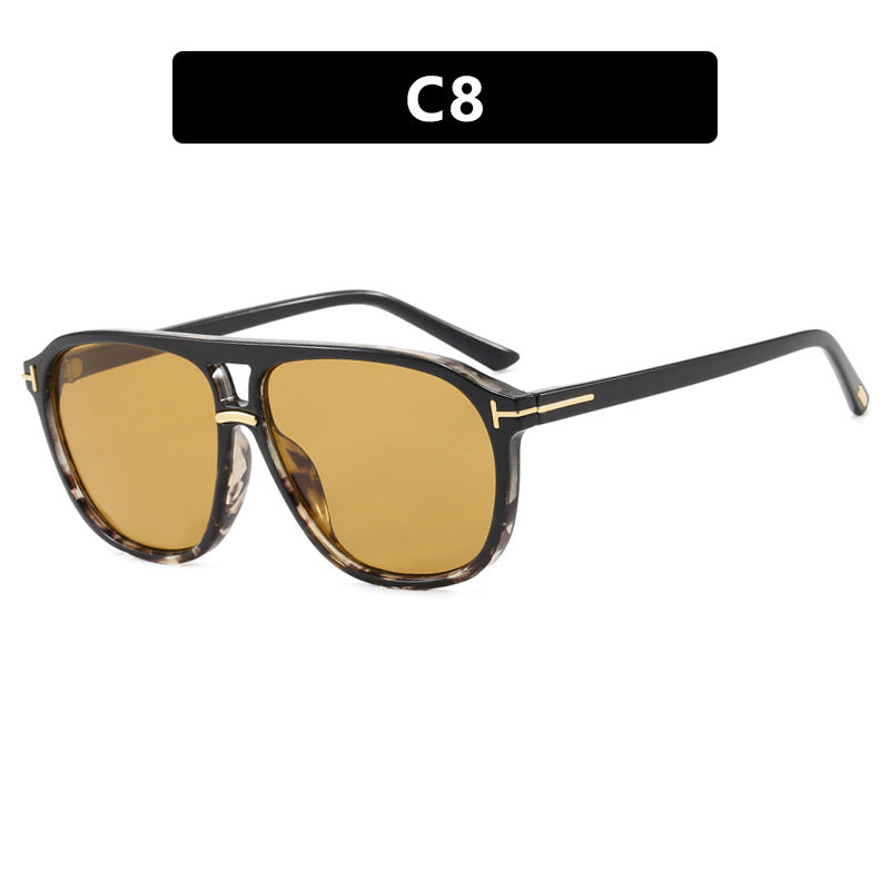 Damen quadratische Sonnenbrille mit luxuriösem Schildkrötenmuster und polarisierenden Gläsern Brehn
