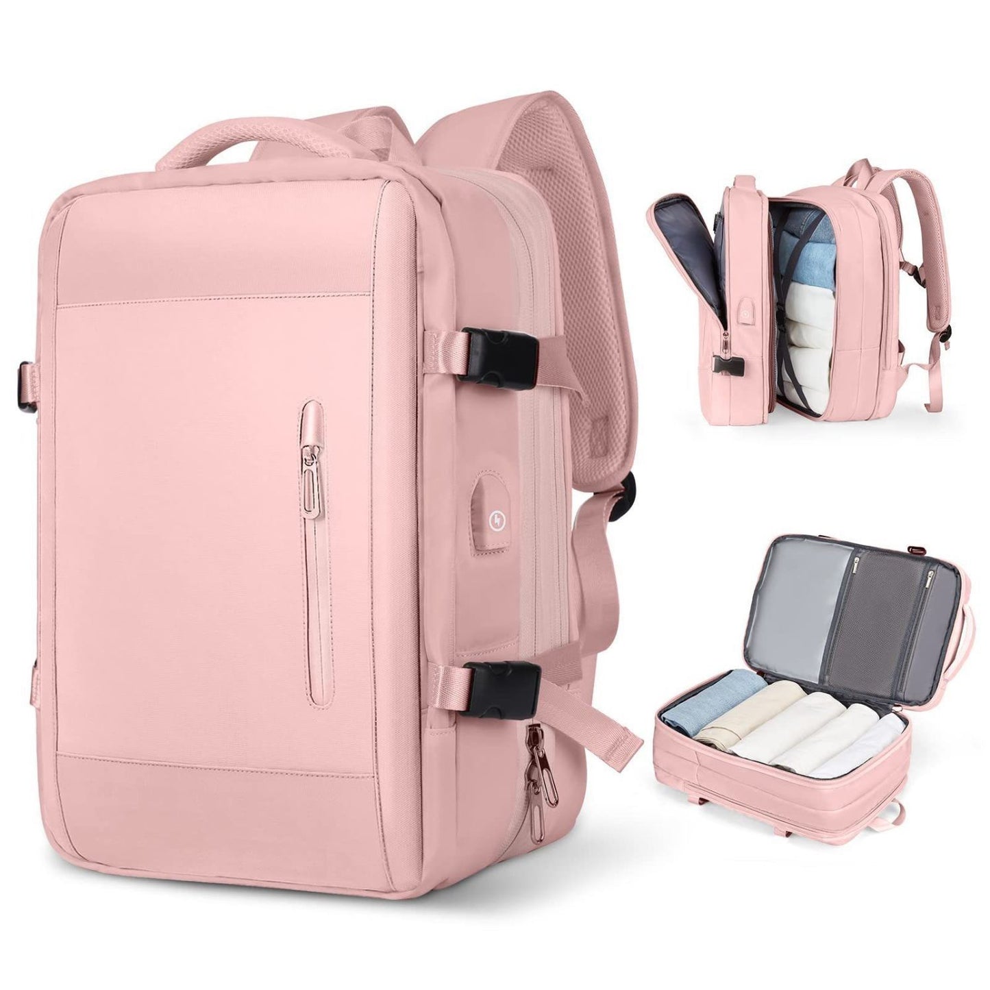 Multifunktionaler Laptop-Rucksack Mit Usb-Ladeanschluss Und Wasserabweisendem Material Brehn