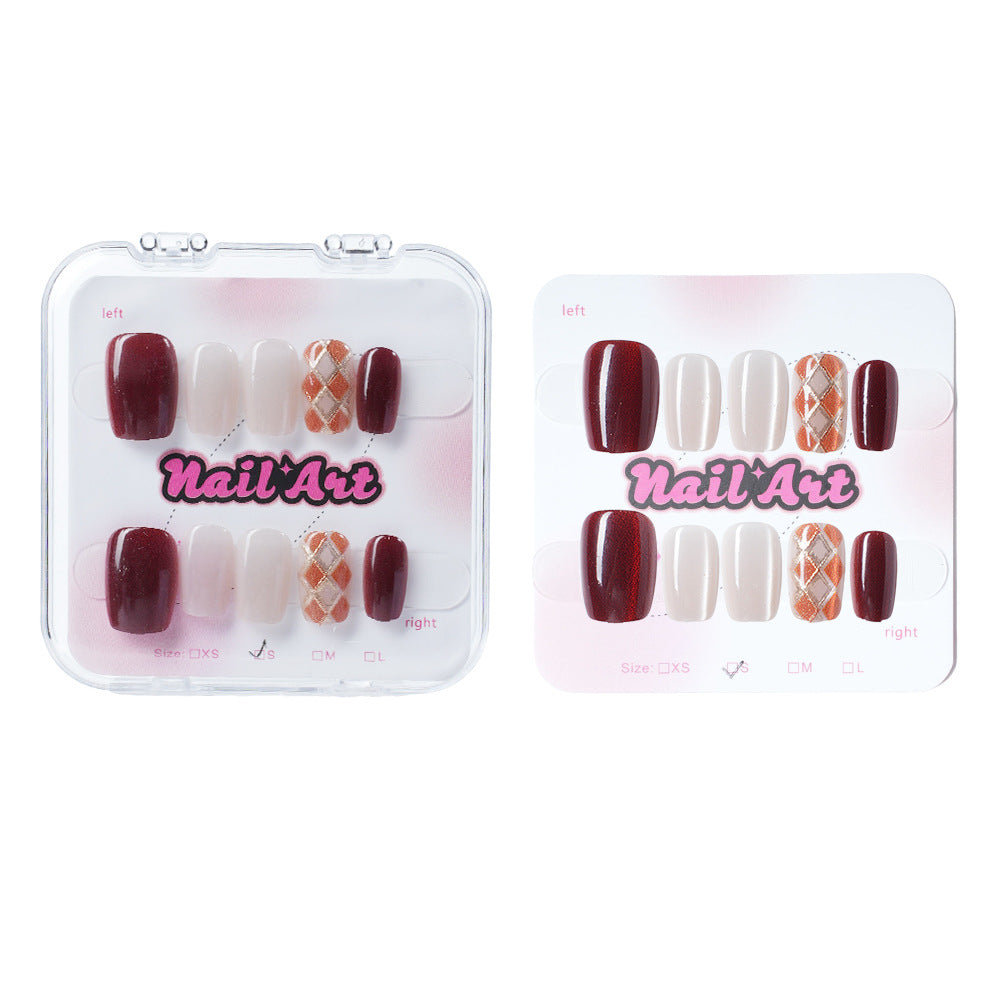 Glamourös Press-On Nail Art Set Brehn