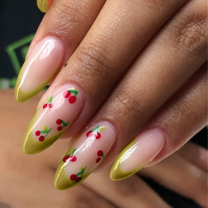 Kirschblüten-Themen Press-On Nagelset