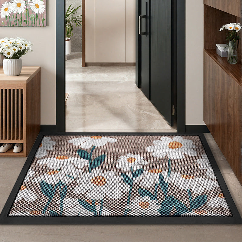 Floral Design Outdoor Welcome Mat Brehn