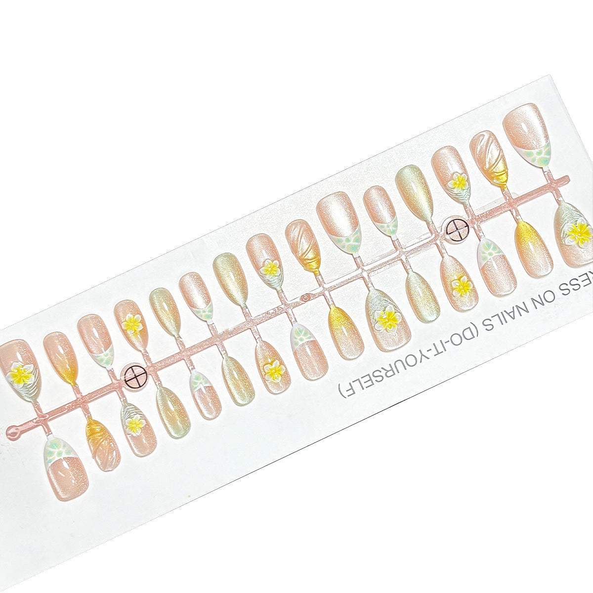 Florale Kunst Press-On Nagelspitzen Brehn