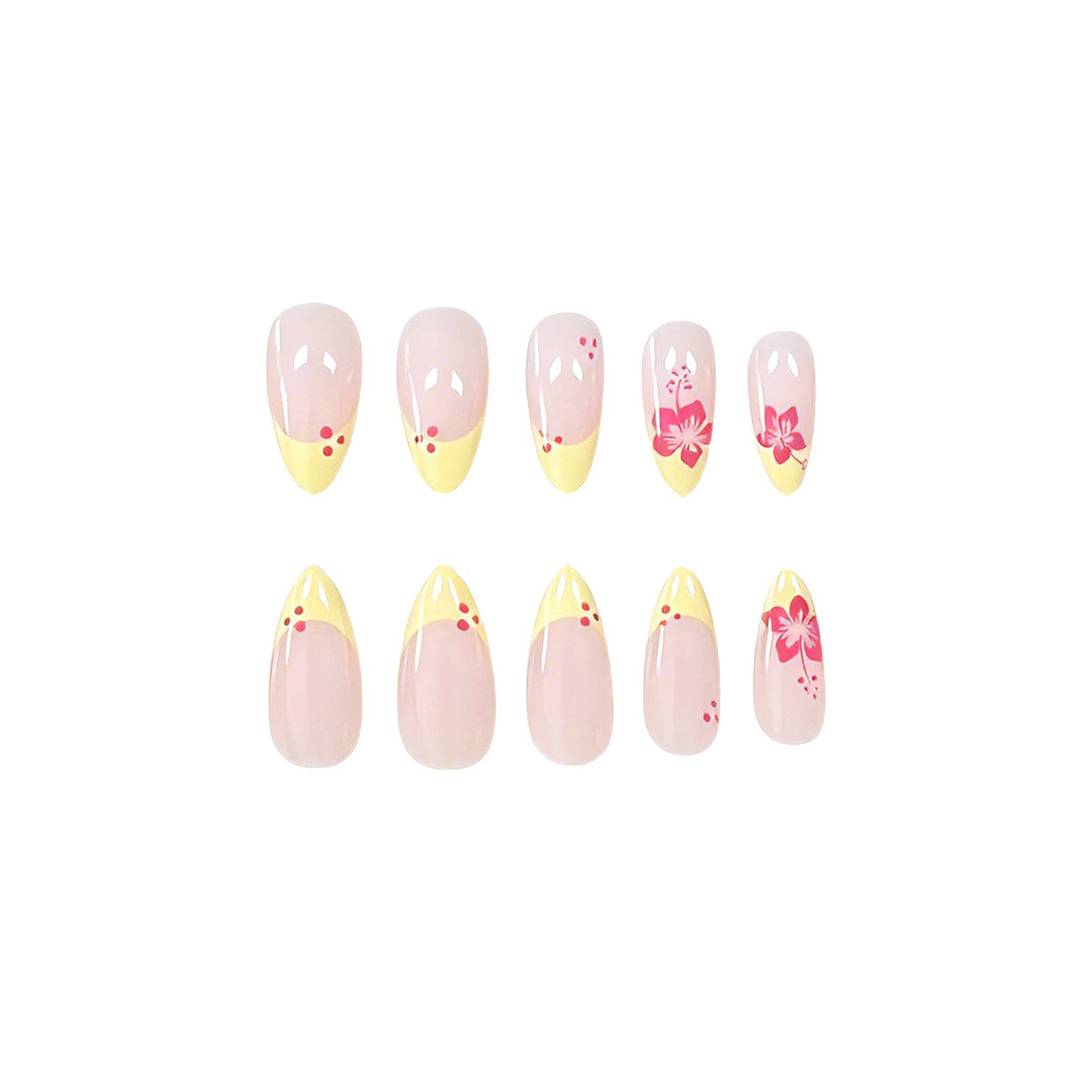 Tropisches Floral-Nagelkunst Brehn