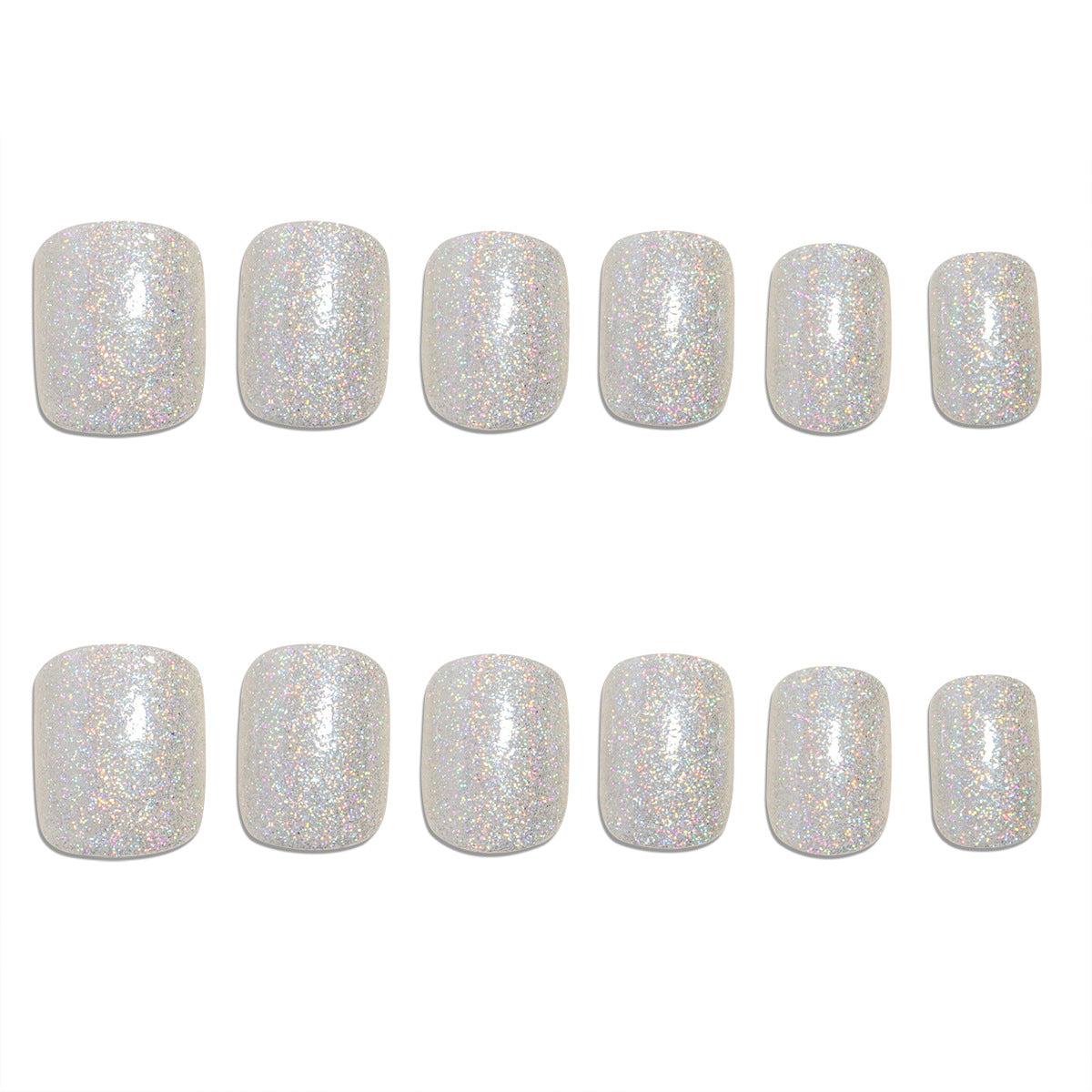 Glitzernde Press-On-Nagelspitzen Brehn