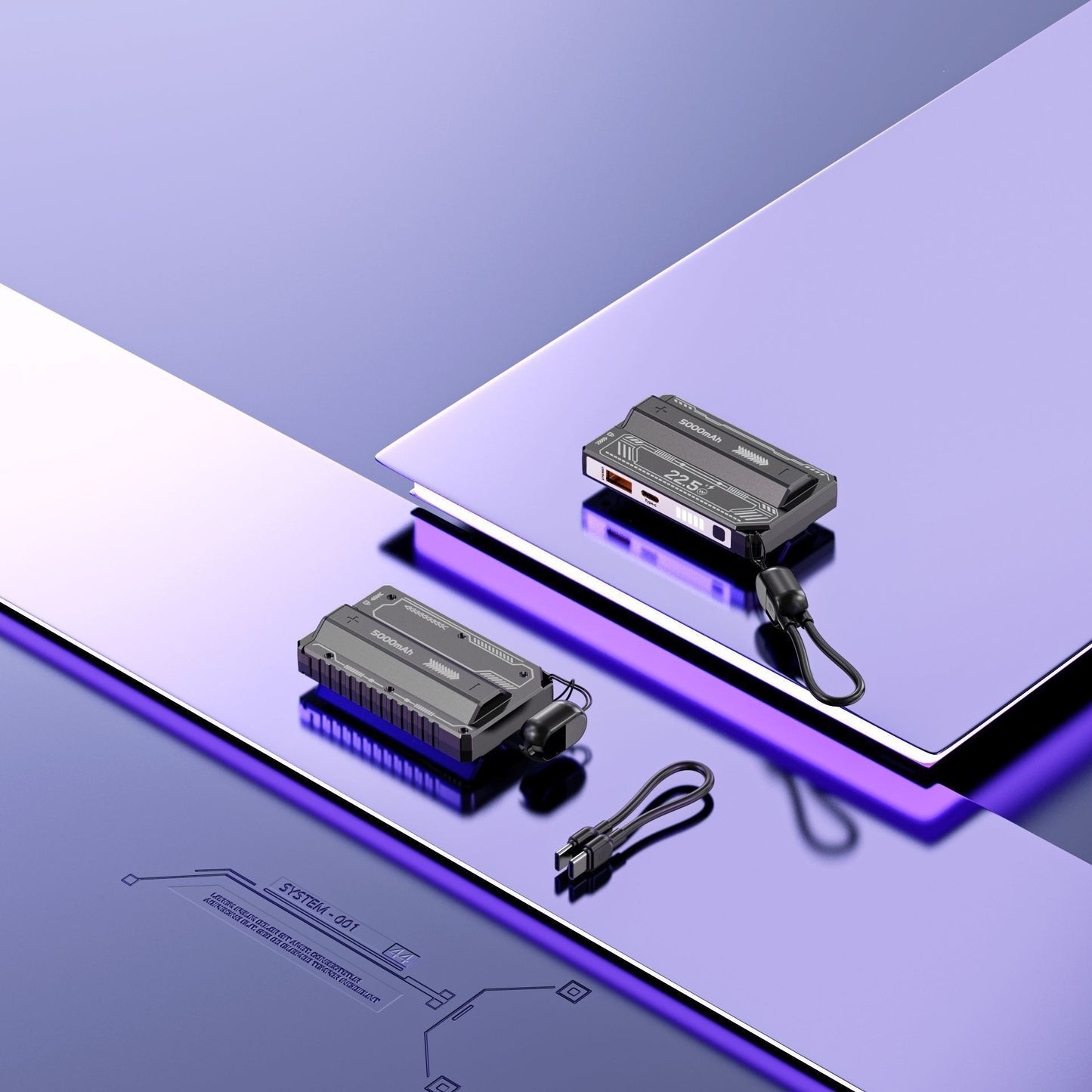 Hochleistungs-Powerbank mit multiplem Schnellladeanschluss Brehn