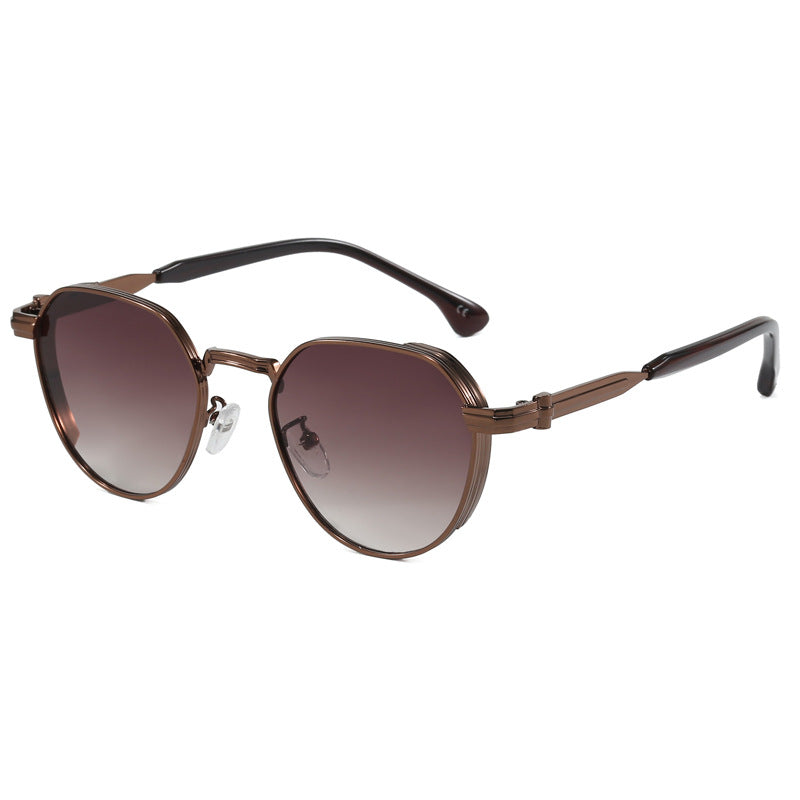 Damen geometrische Sonnenbrille im modernen Design Brehn