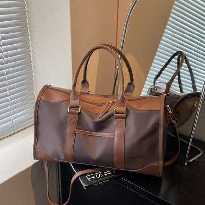 Klassische Leder Reise Duffle Brehn