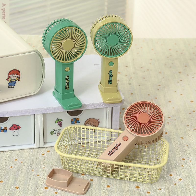 Damen tragbarer Mini-Handventilator mit USB-Anschluss und ergonomischem Design Brehn