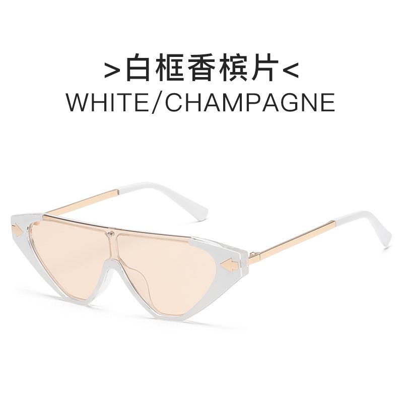 Damen futuristische Sonnenbrille mit markantem Design Brehn